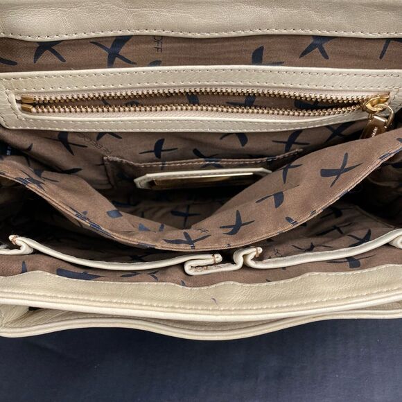 REBECCA MINKOFF Women's ivory LEATHER CROSSBODY Pockets - Picture 11 of 16
